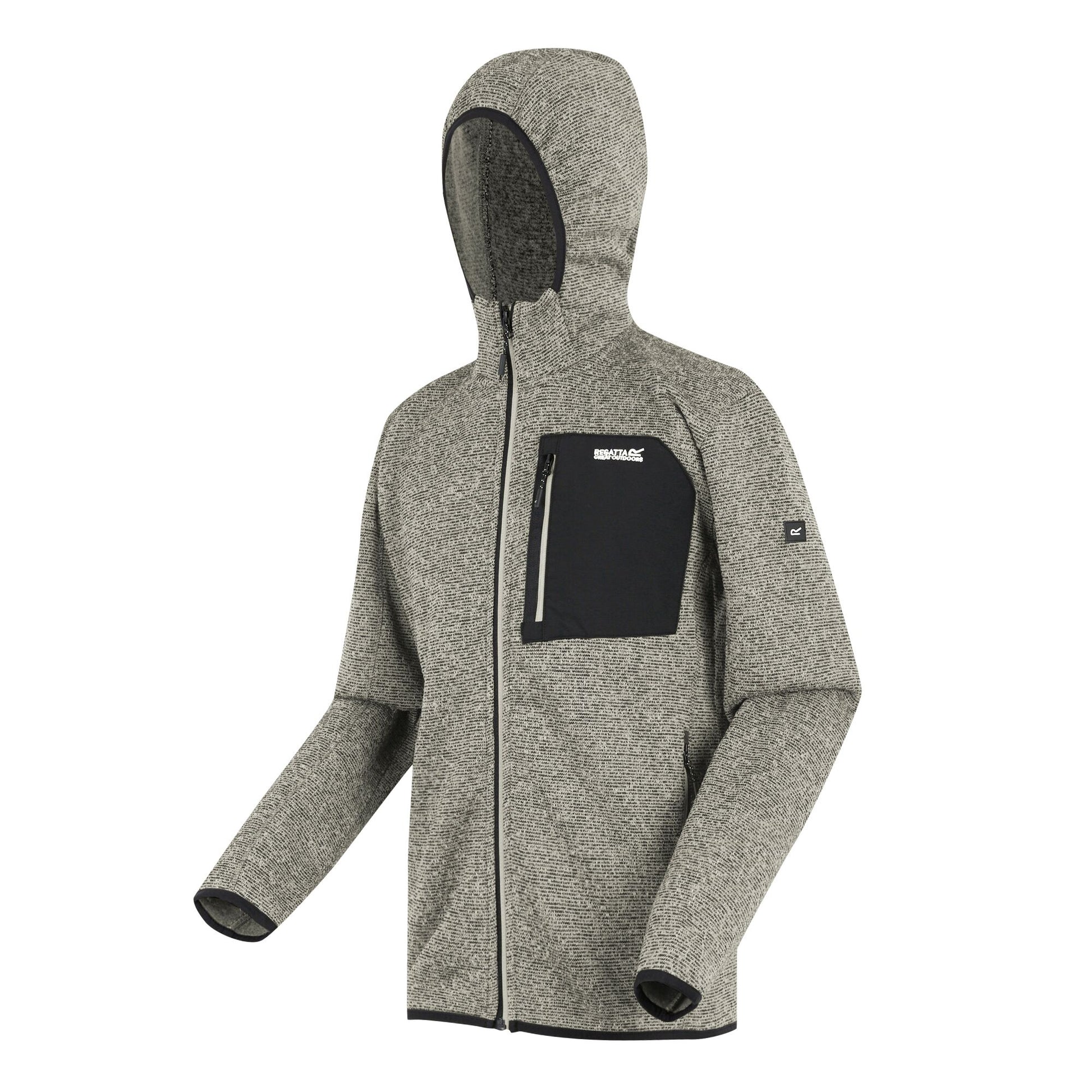 Abbeystone - Side - Regatta Mens Newhill Marl Full Zip Fleece Jacket