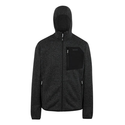 Ash - Front - Regatta Mens Newhill Marl Full Zip Fleece Jacket