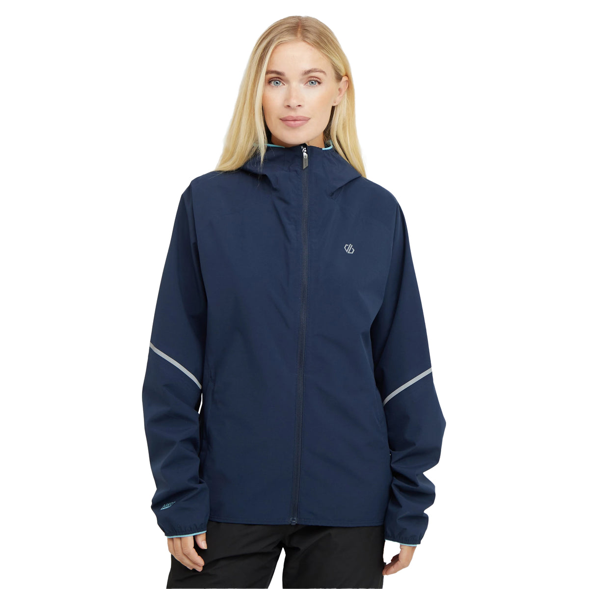 Navy - Side - Dare 2B Womens-Ladies Ultra Light Jacket
