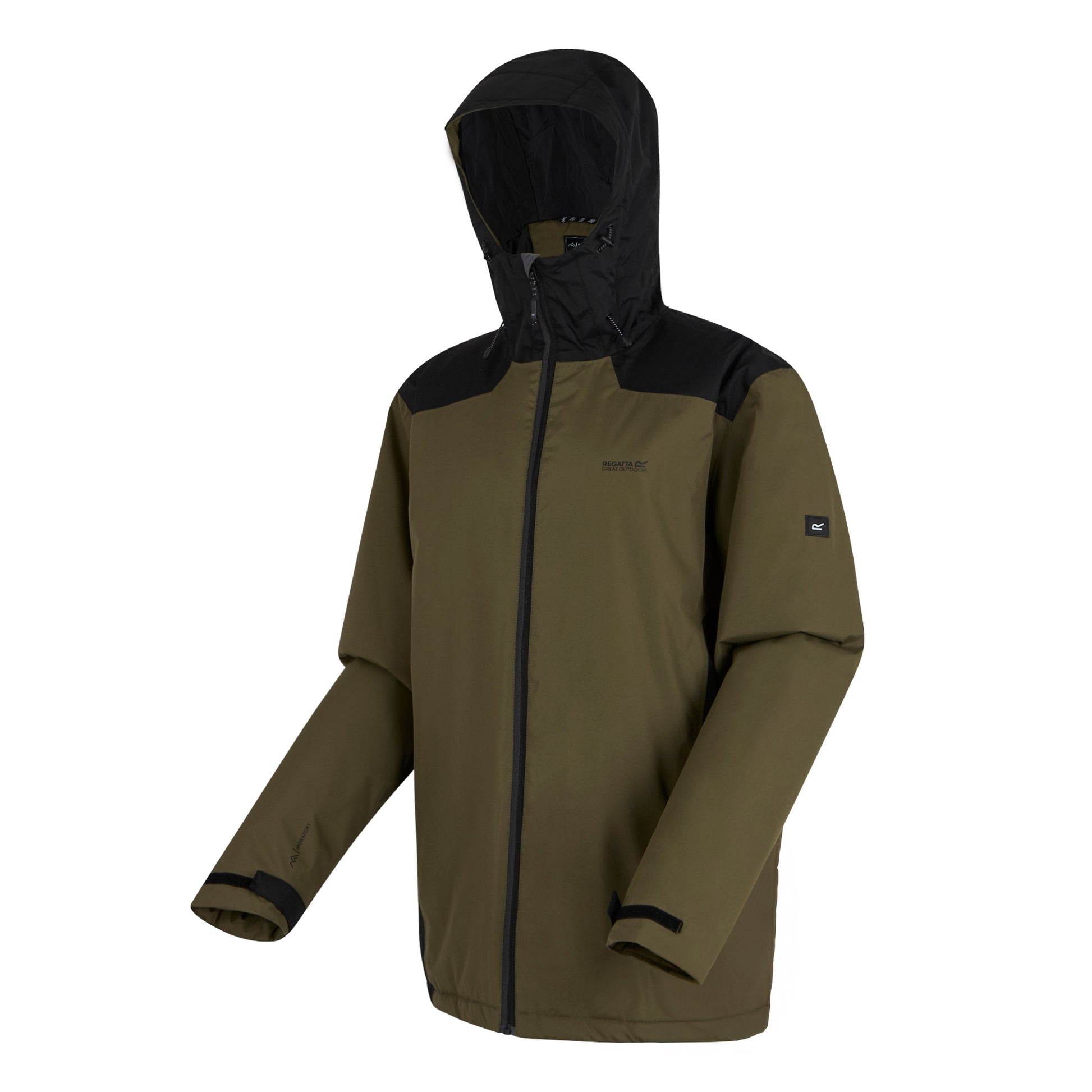 Olive Green - Side - Regatta Mens Thornridge Insulated Waterproof Jacket