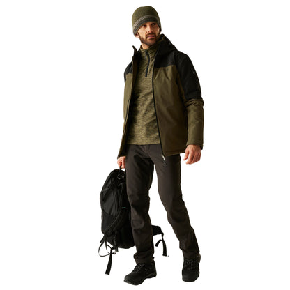 Olive Green - Lifestyle - Regatta Mens Thornridge Insulated Waterproof Jacket