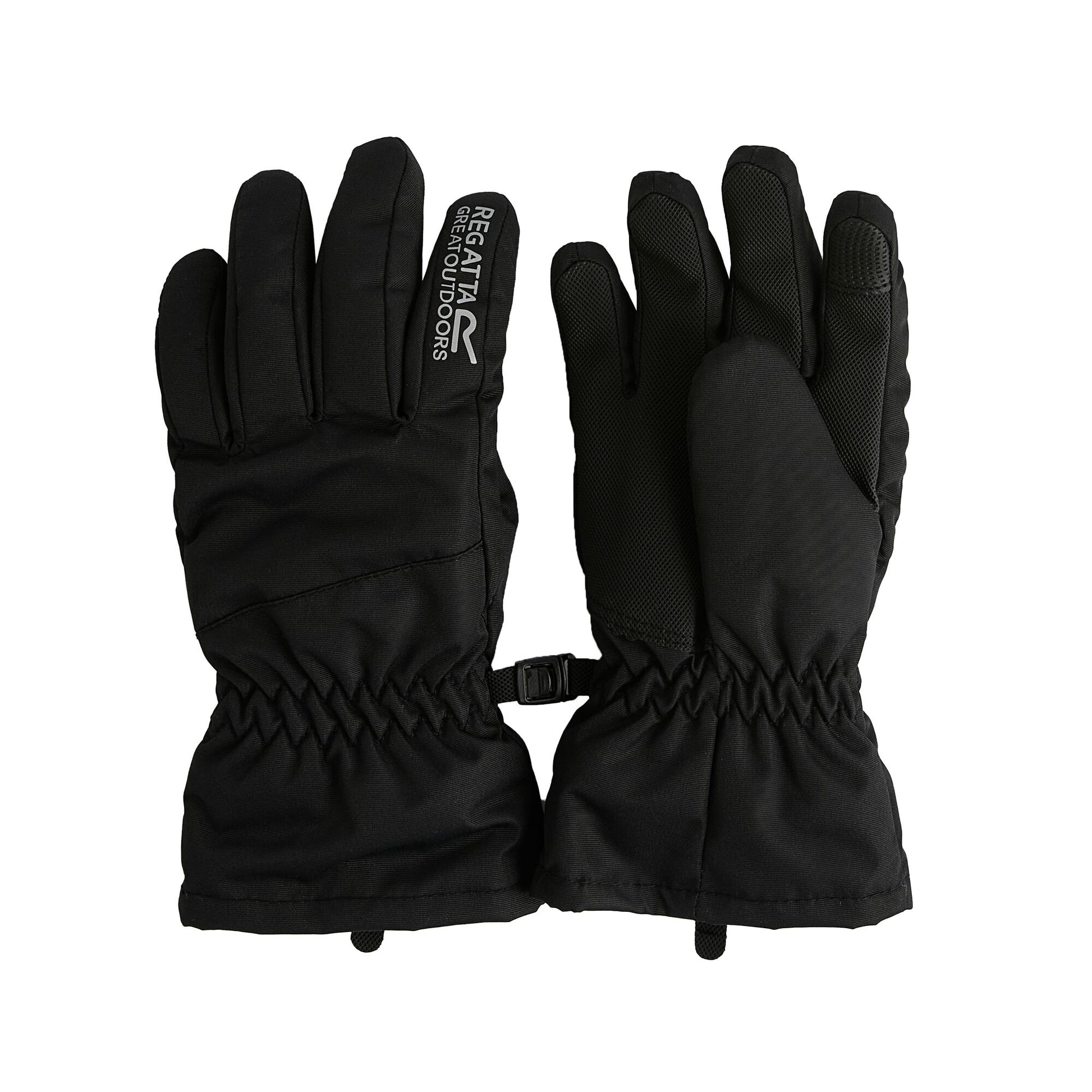 Black - Front - Regatta Childrens-Kids Arlie Waterproof Gloves