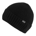 Black - Back - Regatta Womens-Ladies Basic Ribbed Beanie