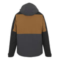 Nut Brown-Black-Ash - Back - Regatta Mens Maland Insulated Waterproof Jacket