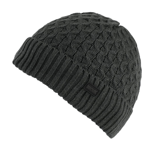 Ash Grey - Front - Regatta Mens Harrell Beanie