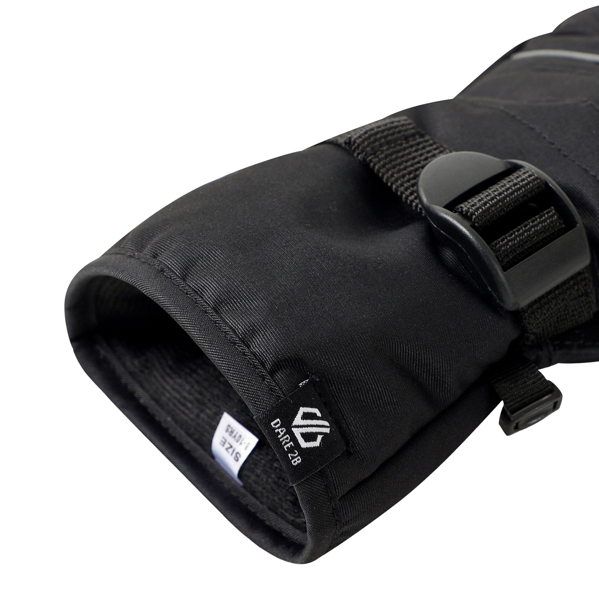 Black - Side - Dare 2B Childrens-Kids Glacier Winter Gloves