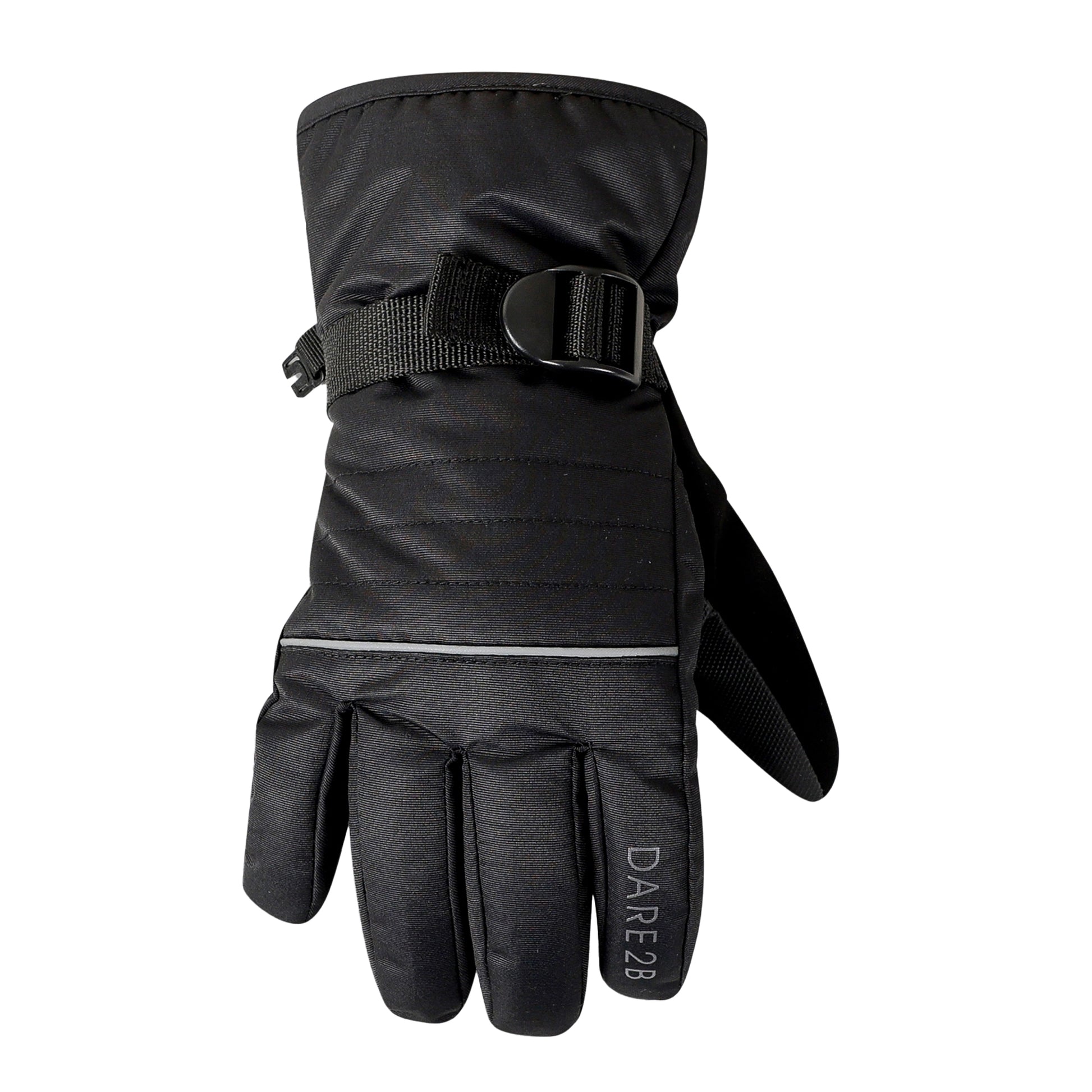 Black - Front - Dare 2B Childrens-Kids Glacier Winter Gloves