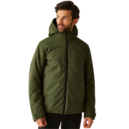 Olive Green - Lifestyle - Regatta Mens Caspen Insulated Waterproof Jacket