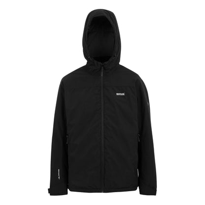 Black - Front - Regatta Mens Caspen Insulated Waterproof Jacket