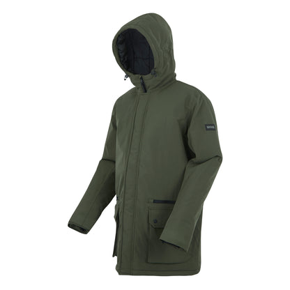 Dark Khaki - Side - Regatta Mens Rhodo Padded Jacket