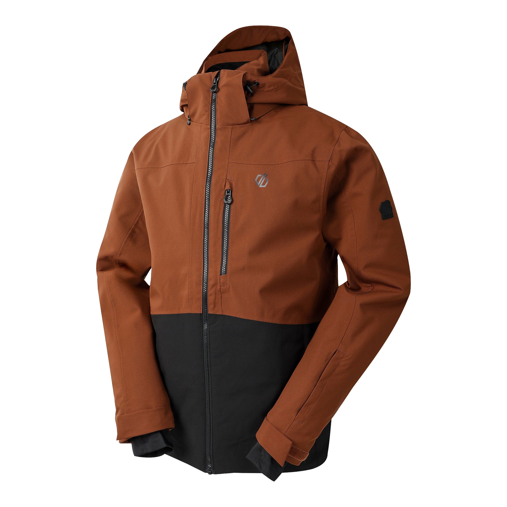Dark Brown-Black - Side - Dare 2B Mens Edge III Ski Jacket