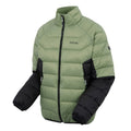 Oil Green-Black - Side - Regatta Mens Dalent Padded Jacket