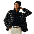 Black-Light Vanilla - Lifestyle - Regatta Womens-Ladies Frankie Abstract Borg Full Zip Fleece Jacket