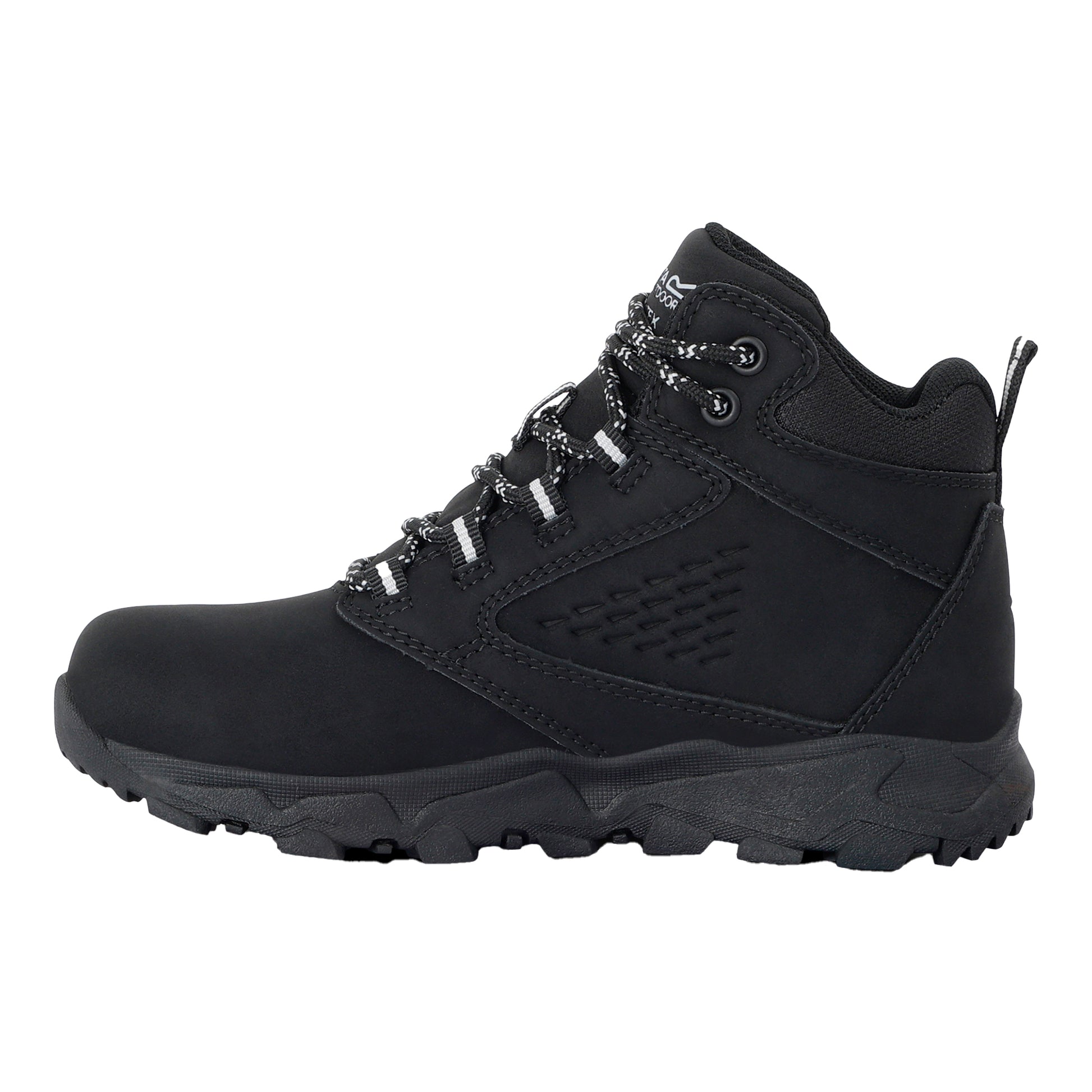 Black - Side - Regatta Childrens-Kids Amble Walking Boots