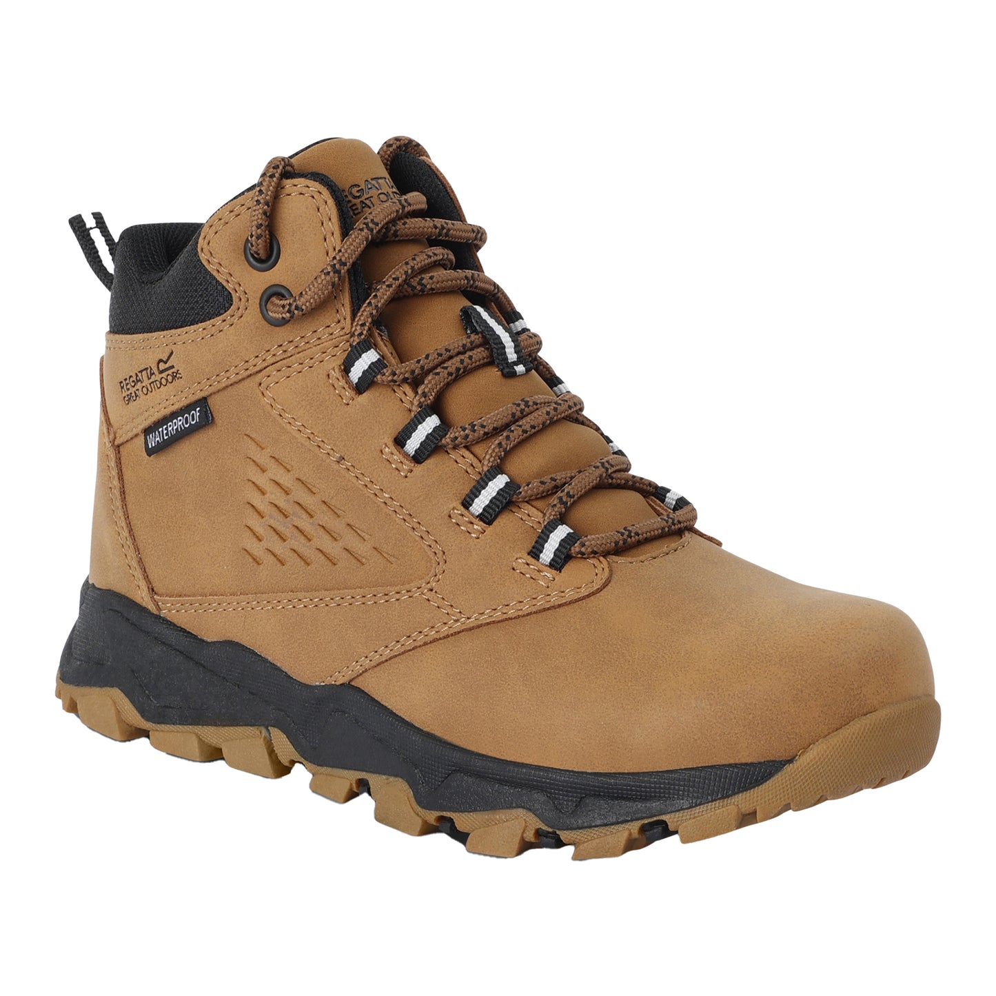 Brown - Front - Regatta Childrens-Kids Amble Walking Boots