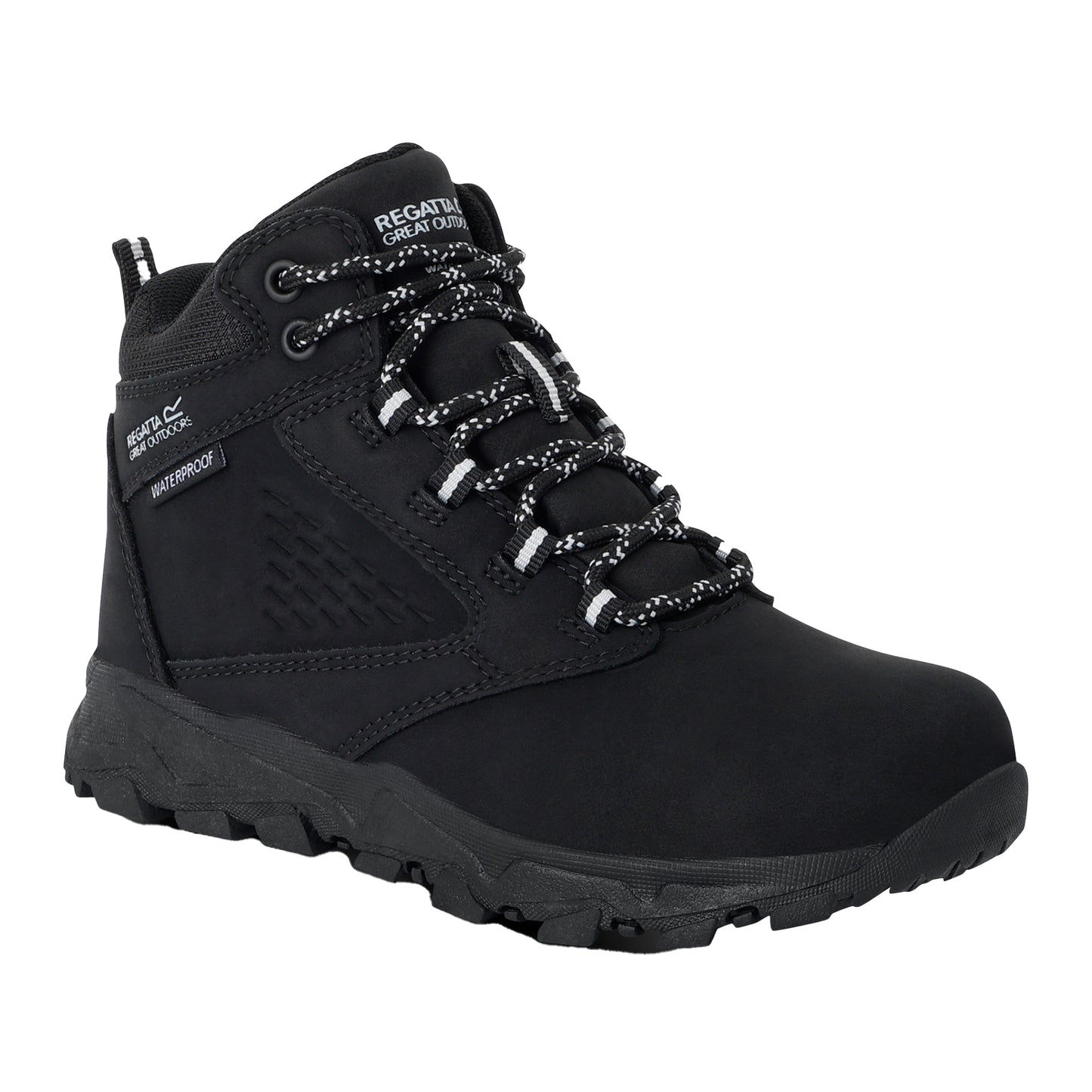 Black - Front - Regatta Childrens-Kids Amble Walking Boots