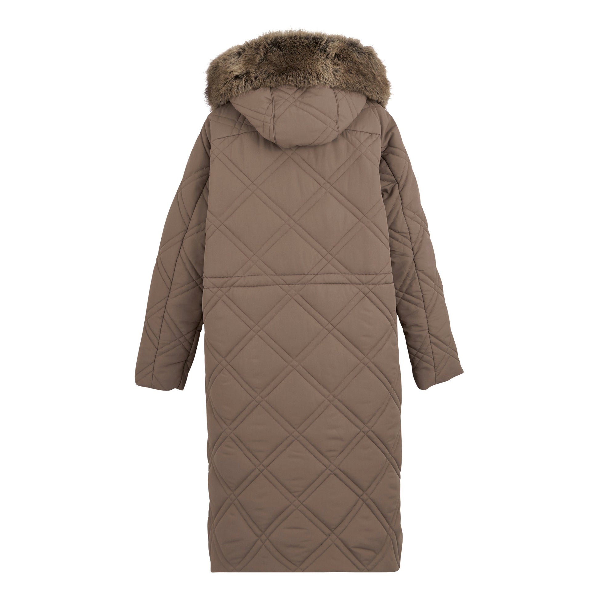 Mocha - Back - Regatta Womens-Ladies Freyla Padded Jacket