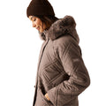 Mocha - Lifestyle - Regatta Womens-Ladies Freyla Padded Jacket