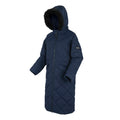 Navy - Side - Regatta Womens-Ladies Freyla Padded Jacket