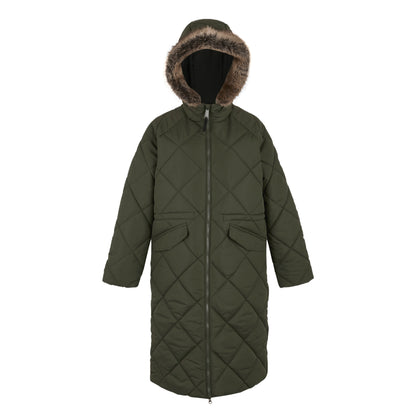 Dark Khaki - Front - Regatta Womens-Ladies Freyla Padded Jacket