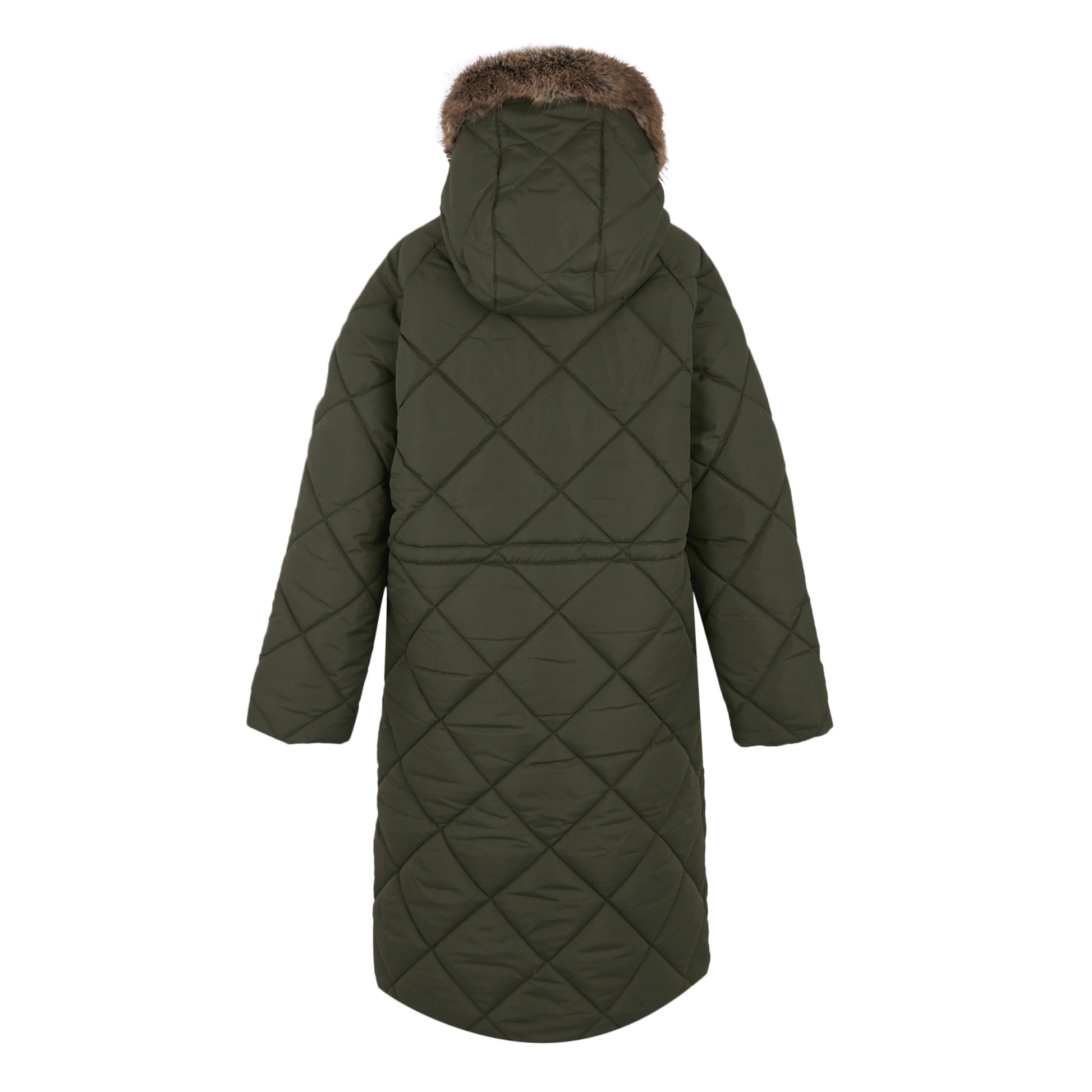Dark Khaki - Back - Regatta Womens-Ladies Freyla Padded Jacket