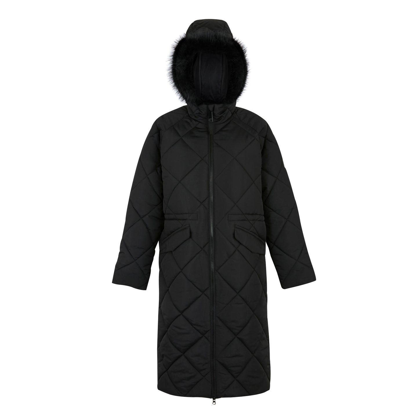 Black - Front - Regatta Womens-Ladies Freyla Padded Jacket