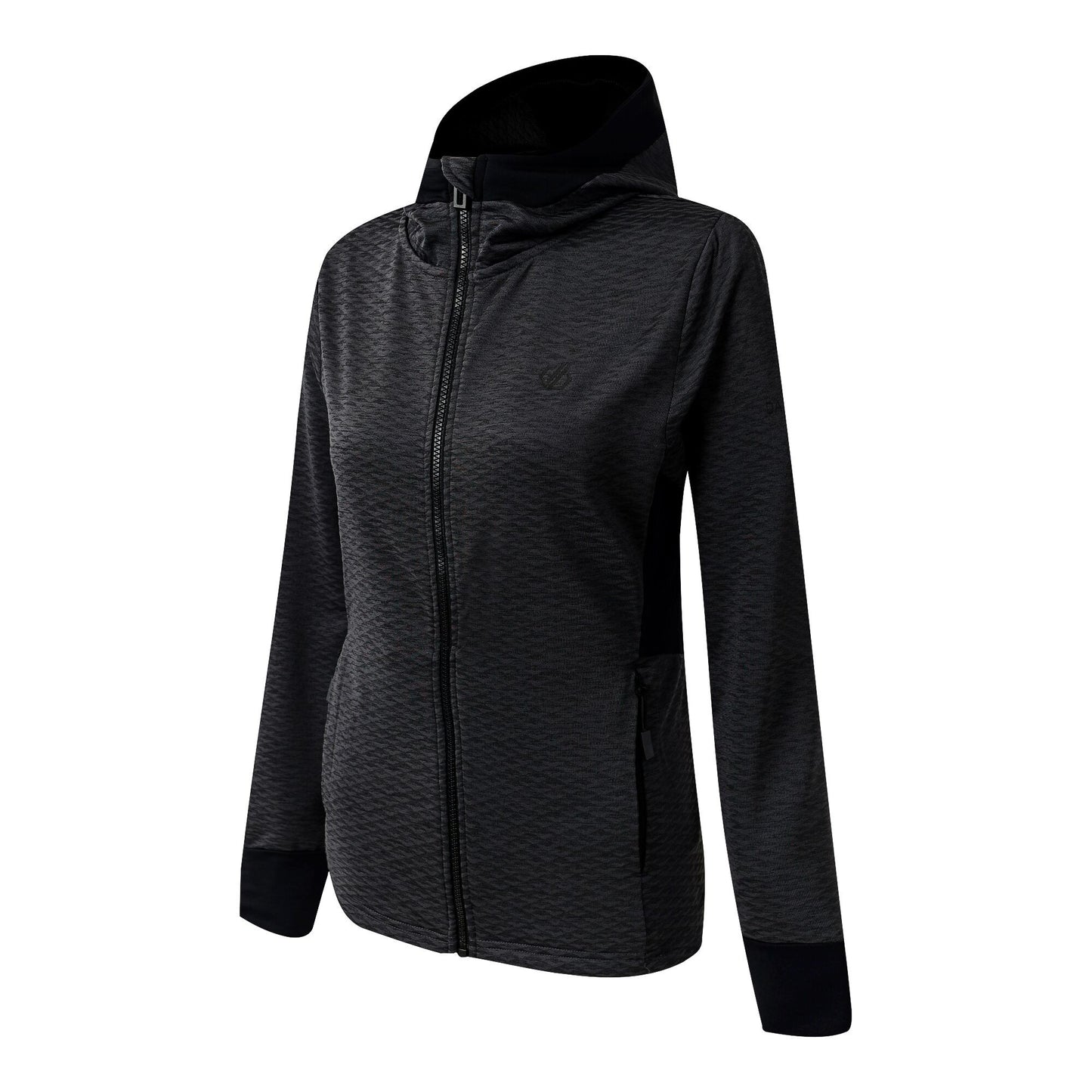 Black - Side - Dare 2B Womens-Ladies Convey IV Core Stretch Midlayer