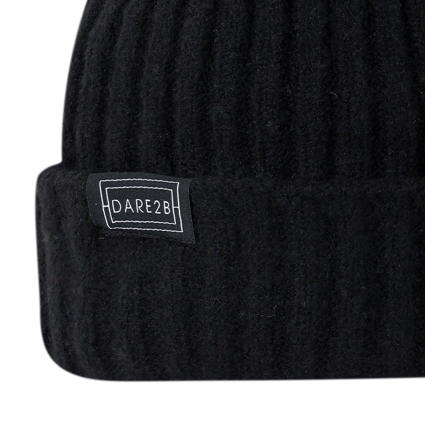 Black - Side - Dare 2B Unisex Adult Freestyle Beanie