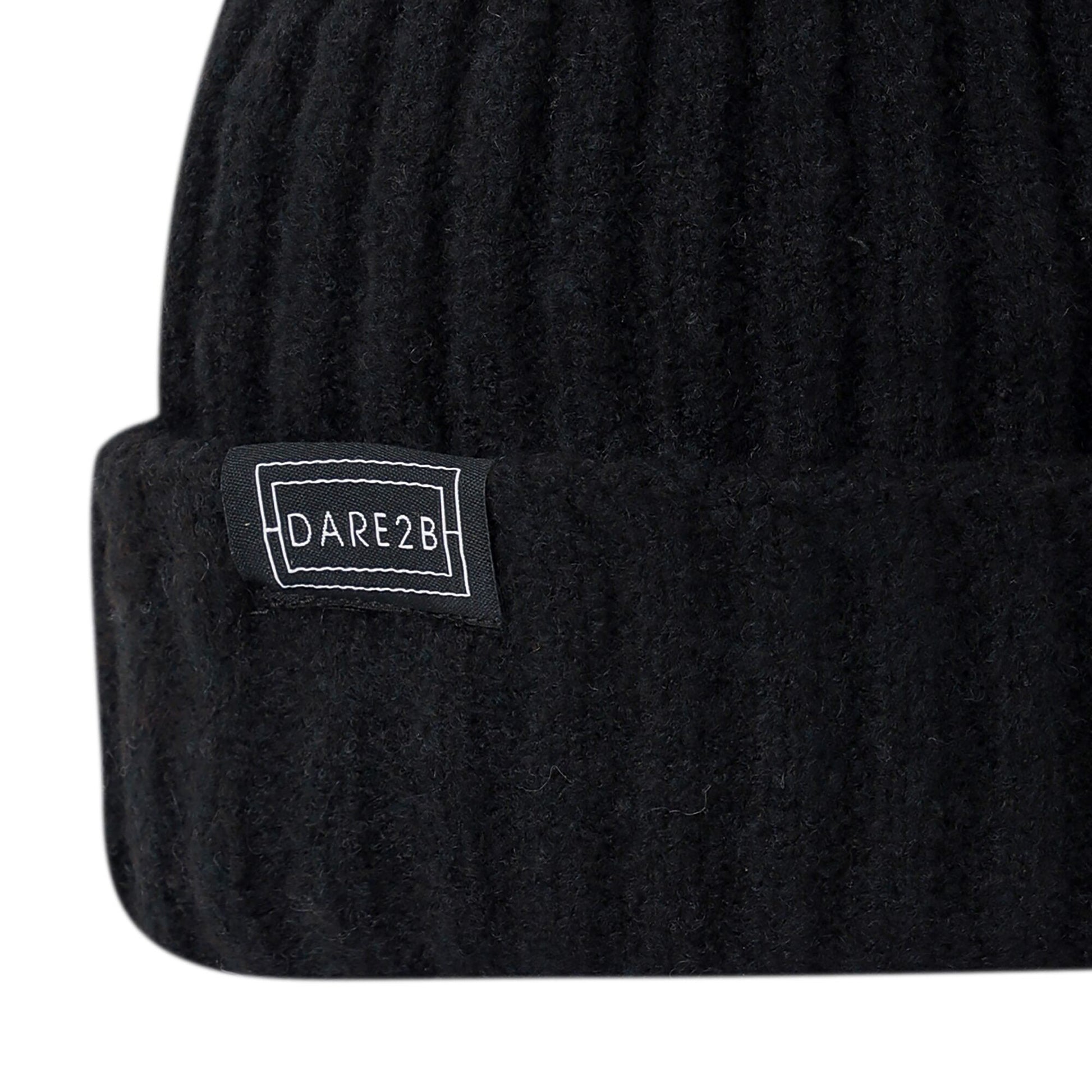 Black - Side - Dare 2B Unisex Adult Freestyle Beanie