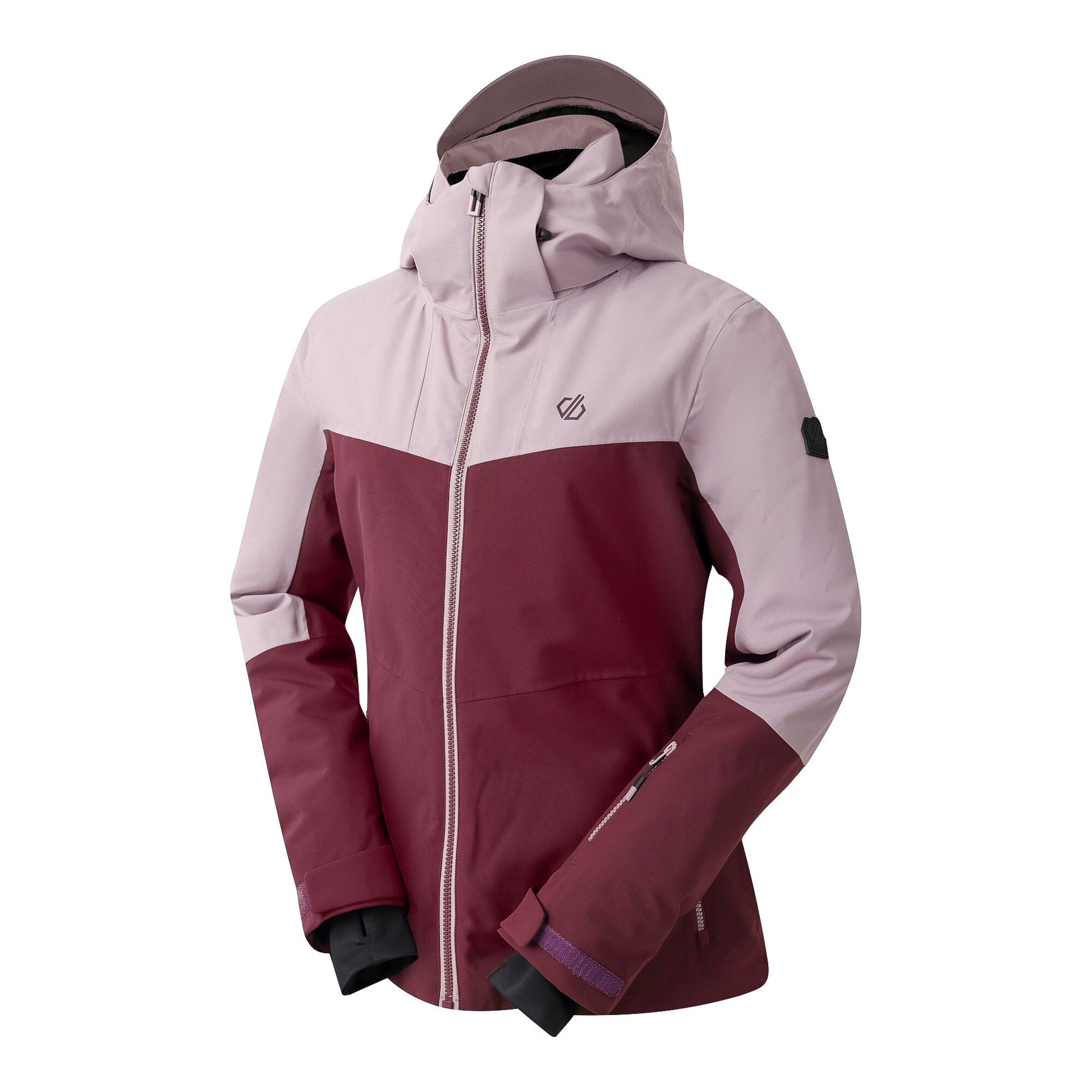 Heather-Fig - Side - Dare 2B Womens-Ladies Iced Waterproof Ski Jacket