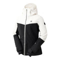 Egret White-Black - Side - Dare 2B Womens-Ladies Iced Waterproof Ski Jacket