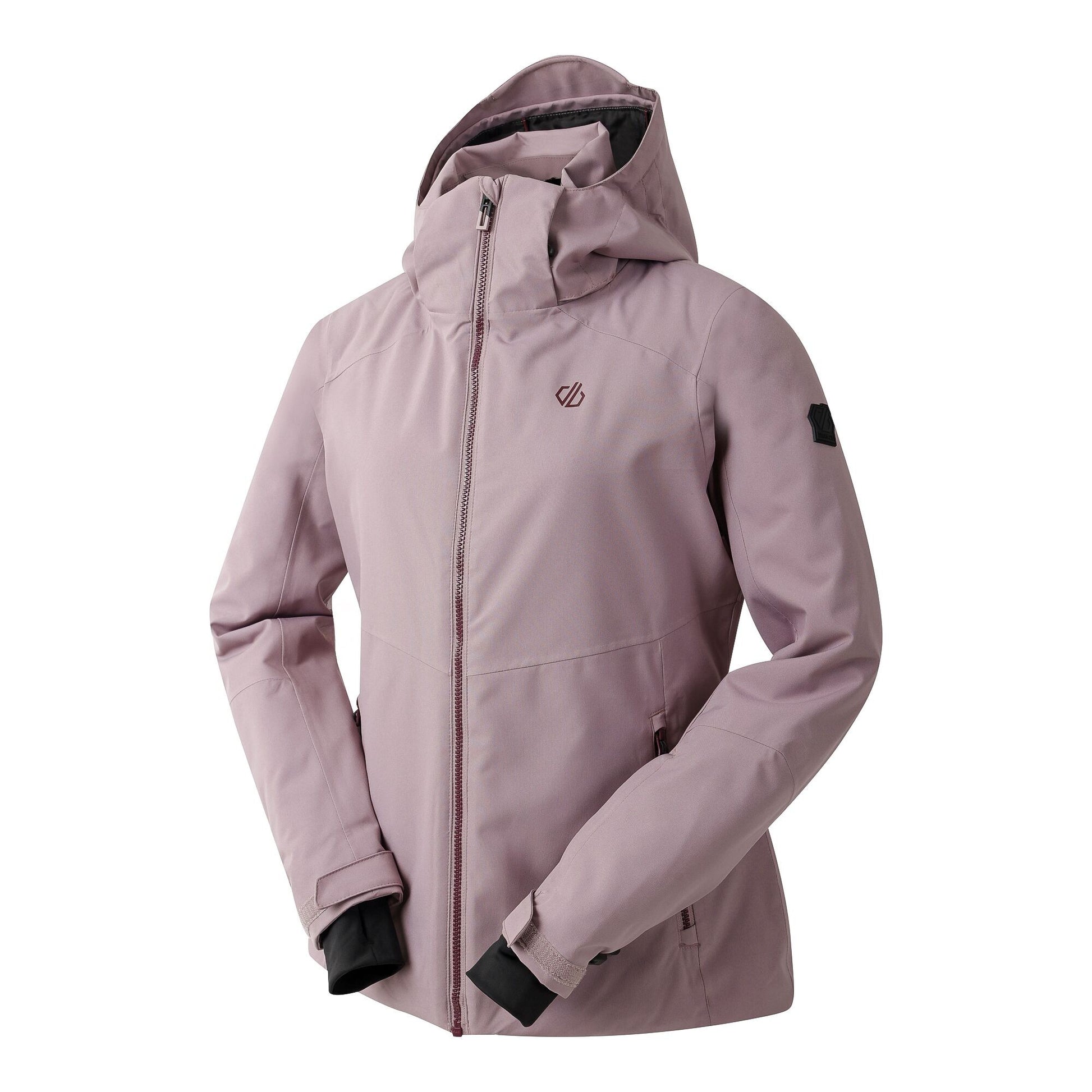 Pale Pink - Side - Dare 2B Womens-Ladies Flurry II Waterproof Ski Jacket