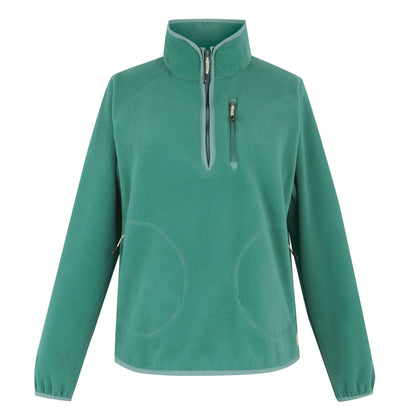 Spruce Green - Front - Regatta Womens-Ladies Frankie Quarter Zip Fleece Top