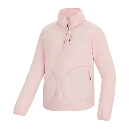 Pink Haze - Side - Regatta Womens-Ladies Frankie Quarter Zip Fleece Top