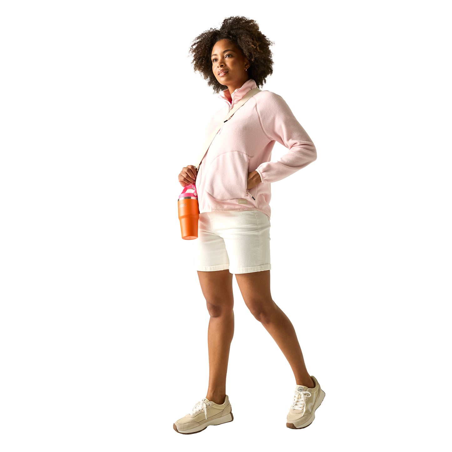 Pink Haze - Pack Shot - Regatta Womens-Ladies Frankie Quarter Zip Fleece Top