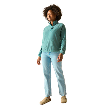 Ivy Moss - Pack Shot - Regatta Womens-Ladies Frankie Quarter Zip Fleece Top
