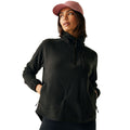 Black - Lifestyle - Regatta Womens-Ladies Frankie Quarter Zip Fleece Top