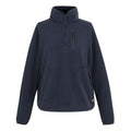Navy - Front - Regatta Womens-Ladies Frankie Quarter Zip Fleece Top