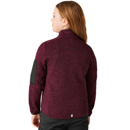Dark Pimento-Tangerine Tango - Pack Shot - Regatta Childrens-Kids Newhill Full Zip Fleece Jacket