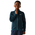 Moroccan Blue-Nordic Blue - Lifestyle - Regatta Childrens-Kids Newhill Full Zip Fleece Jacket
