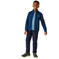 Snorkel Blue-Navy - Close up - Regatta Childrens-Kids Newhill Full Zip Fleece Jacket