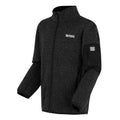 Black - Side - Regatta Childrens-Kids Newhill Full Zip Fleece Jacket