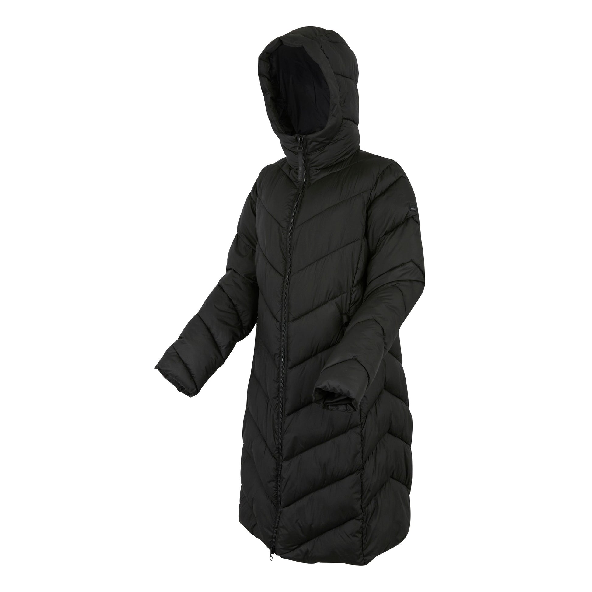 Black - Side - Regatta Womens-Ladies Anita Padded Jacket