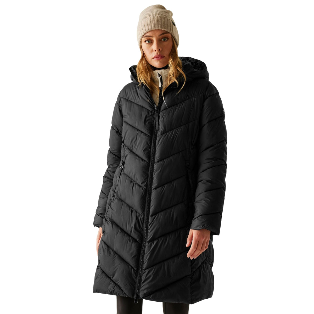 Black - Lifestyle - Regatta Womens-Ladies Anita Padded Jacket