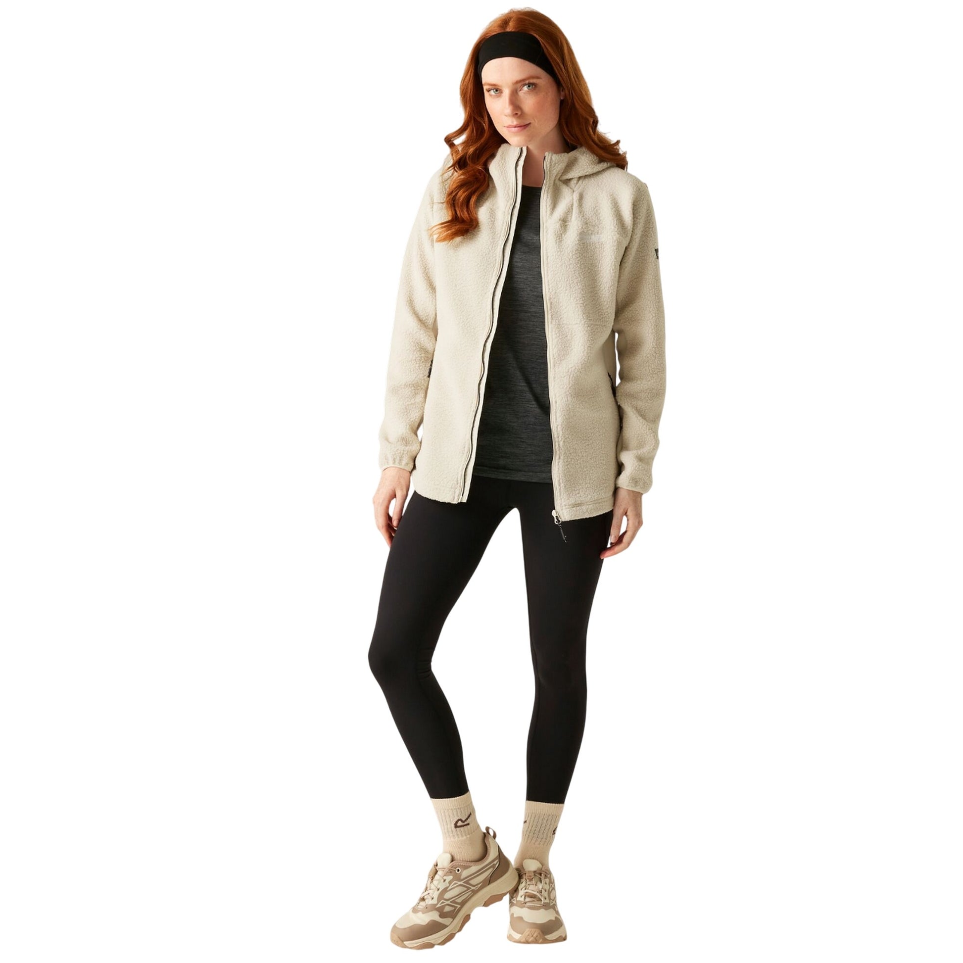 Perfectly Pale - Close up - Regatta Womens-Ladies Elinn Hooded Fleece Jacket