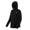 Black - Side - Regatta Womens-Ladies Elinn Hooded Fleece Jacket
