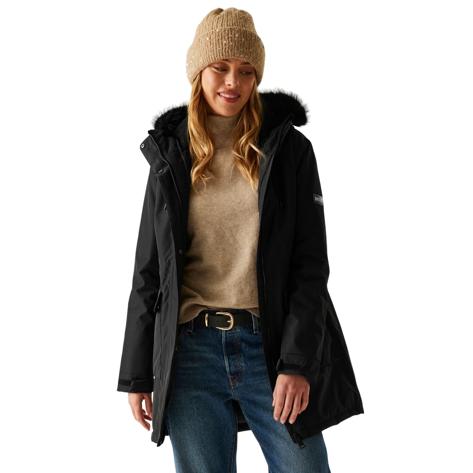 Black - Lifestyle - Regatta Womens-Ladies Sabinka Insulated Waterproof Jacket