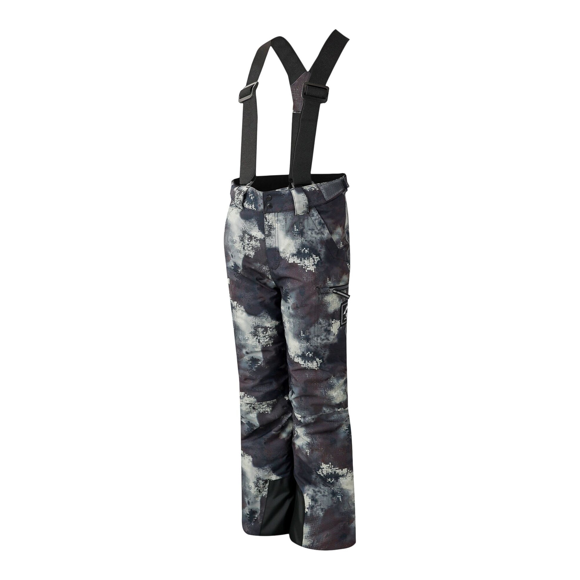 Multicoloured - Side - Dare 2B Childrens-Kids Pow II Waterproof Distressed Ski Trousers