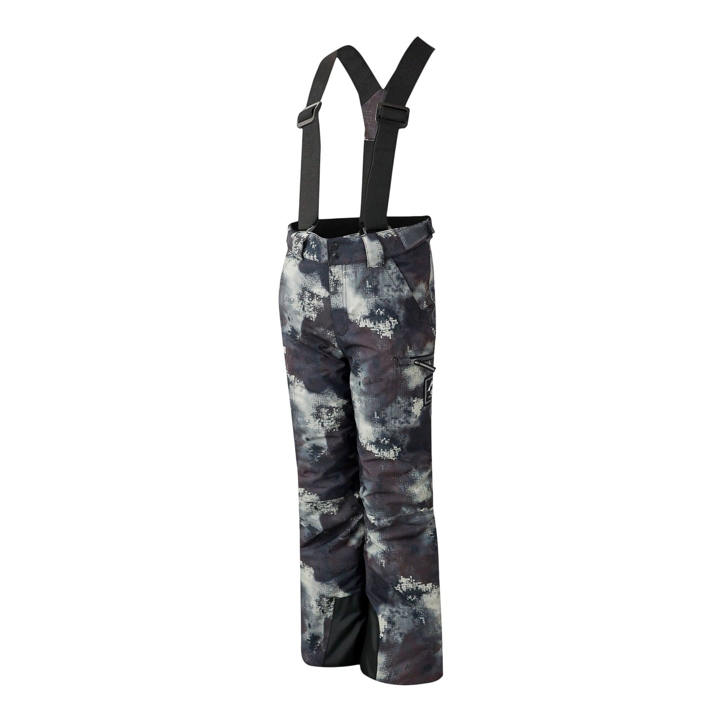 Multicoloured - Side - Dare 2B Childrens-Kids Pow II Waterproof Distressed Ski Trousers