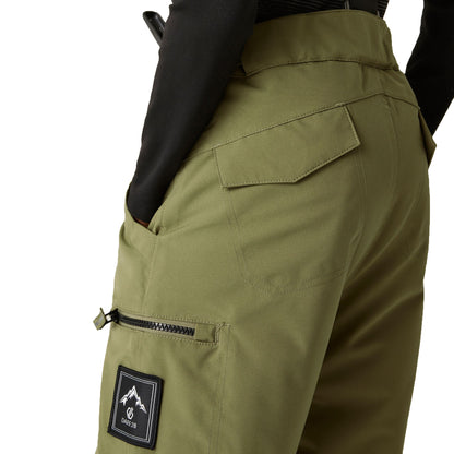 Martini Olive - Lifestyle - Dare 2B Childrens-Kids Pow II Waterproof Distressed Ski Trousers